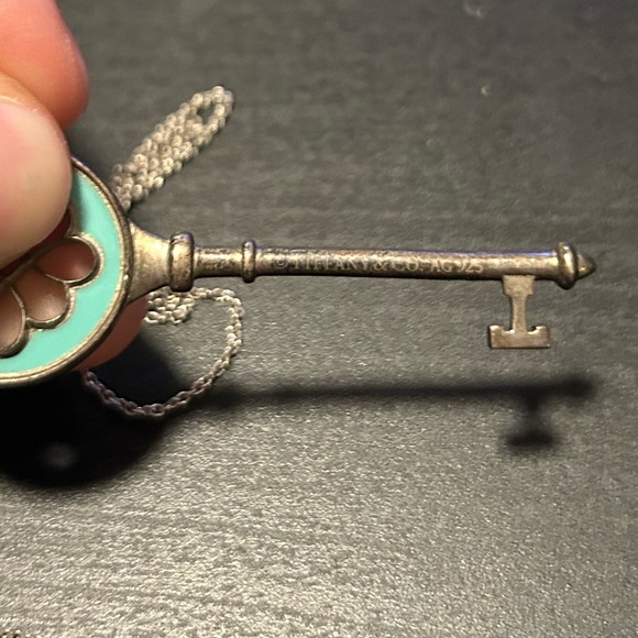 Tiffany & Co Tiffany Blue Key Pendent Necklace - Picture 2 of 3